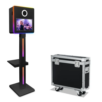 Portable Magic Mirror Photo Booth shell 15.6 Inch Touch Screen DSLR camera Photo Booth kiosk Selfie for Weddings Party Events ﻿